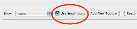 Use Small Icons