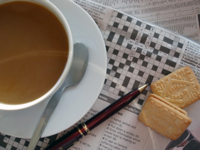 Coffee and a Crossword Puzzle