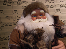 Surprised Santa with Music Sheet