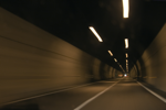 Speeding through the tunnel