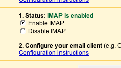 Gmail IMAP Settings